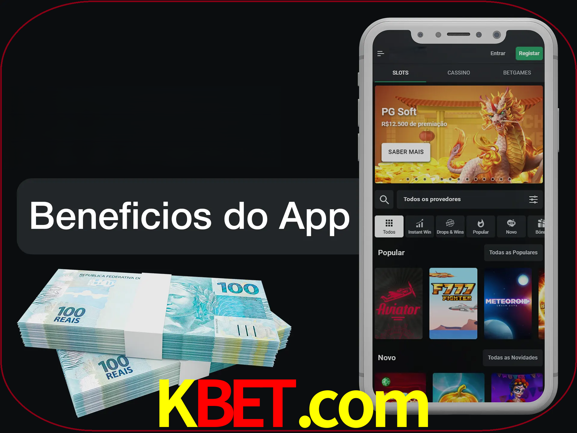 Obtenha todos os benefícios usando o aplicativo.