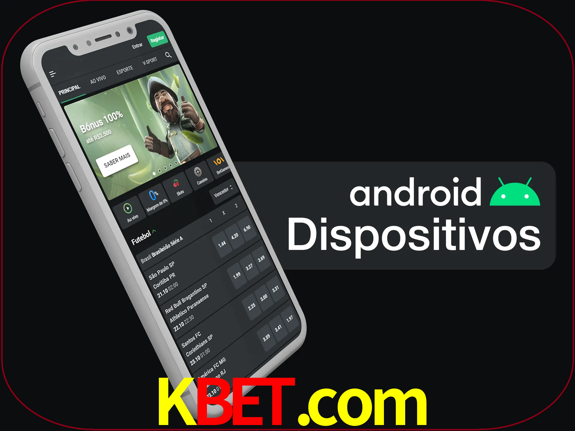 O aplicativo suporta a maioria de todos os dispositivos Android.