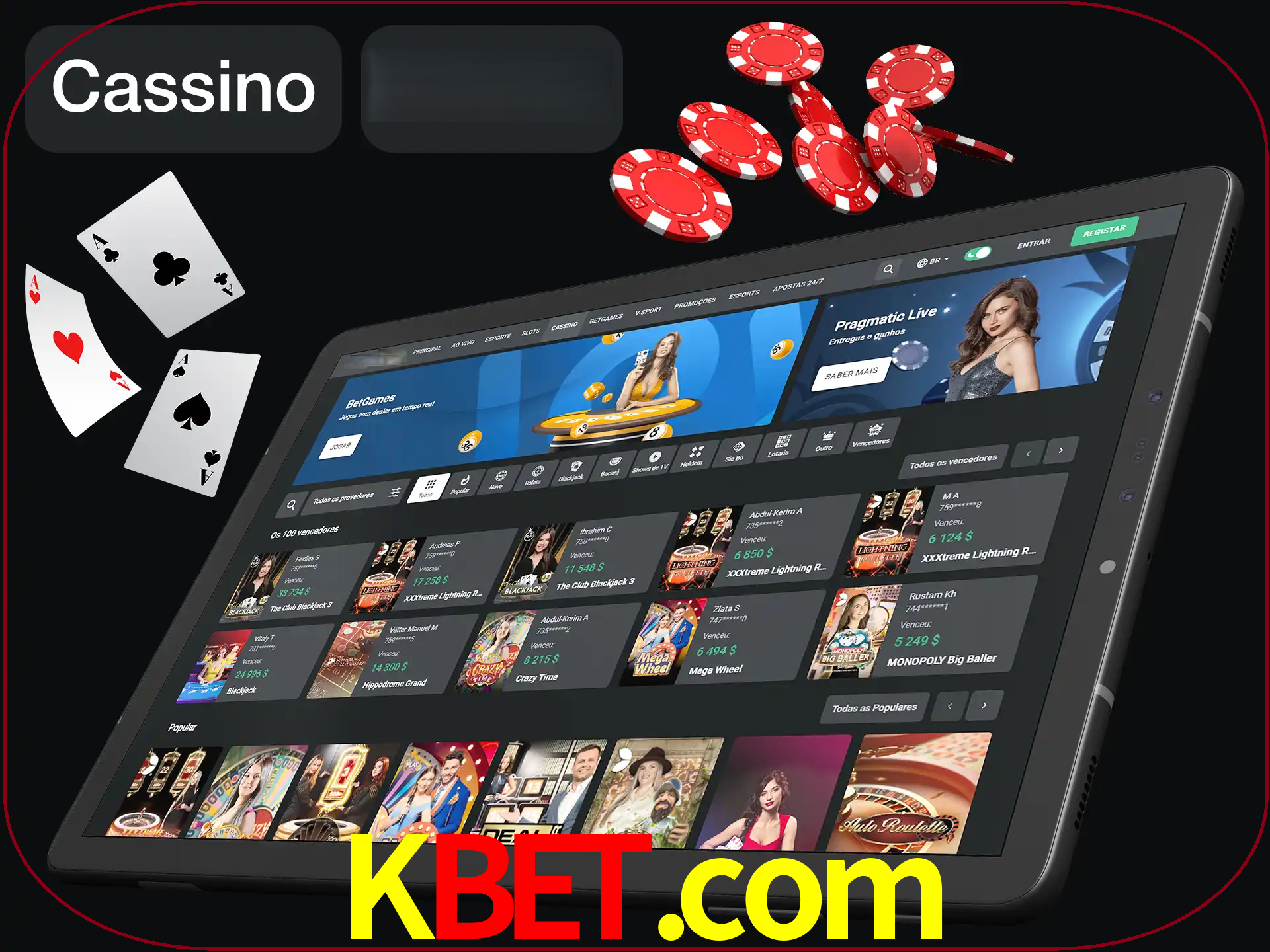 Jogue vários jogos de cassino em nosso cassino.